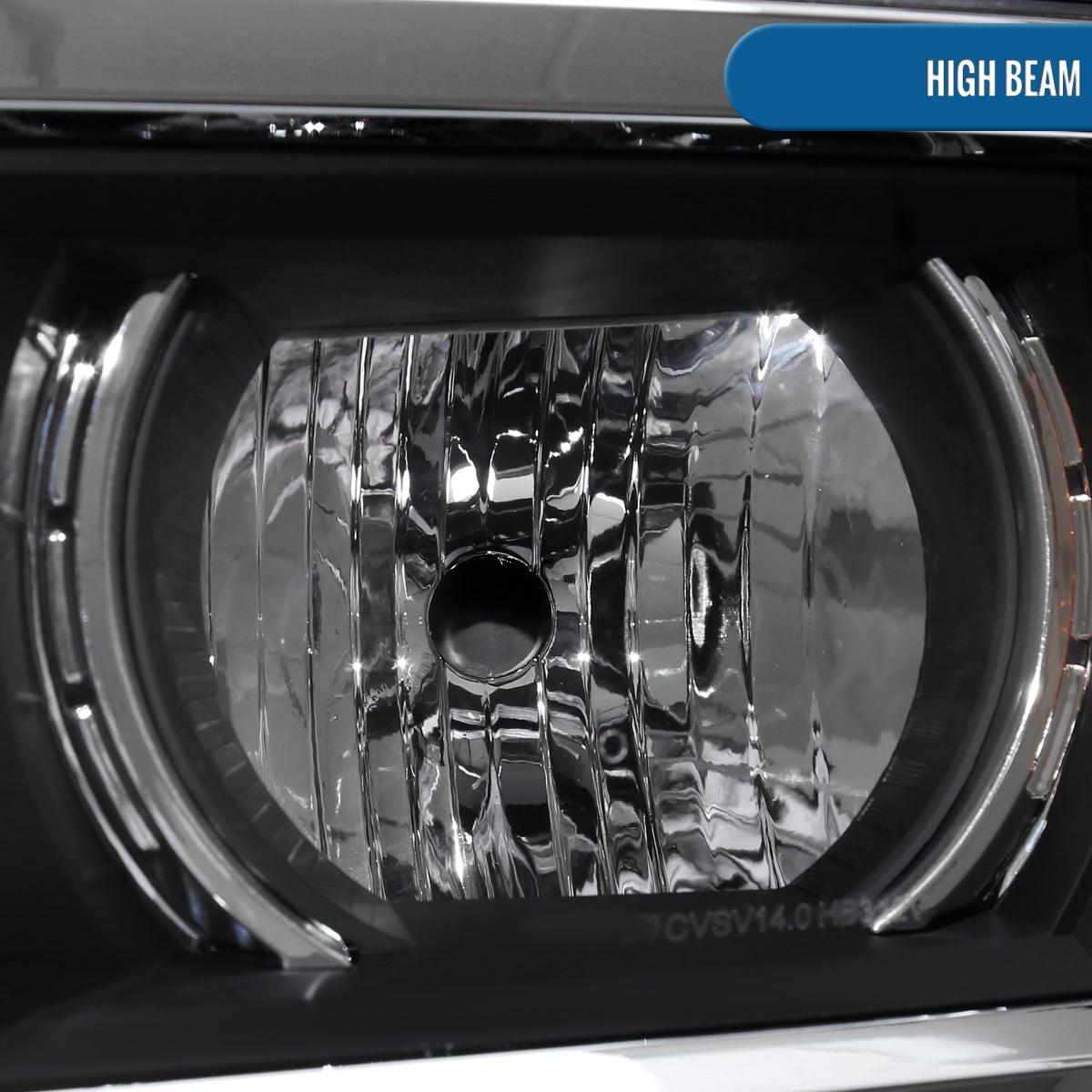 Ronnin - Fits 2014-2015 Chevy Silverado 1500 Factory Replacement Projector Headlights Assembly Pair | Black