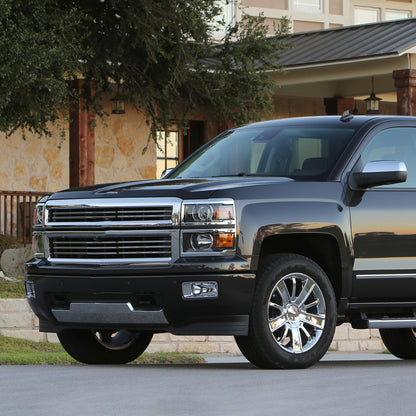 Ronnin - Fits 2014-2015 Chevy Silverado 1500 Factory Replacement Projector Headlights Assembly Pair | Black