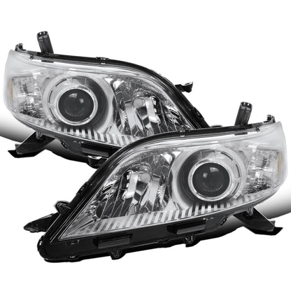 Ronnin - Conjunto de faros halógenos de repuesto de fábrica para Toyota Sienna 2011-2020 | Cromado