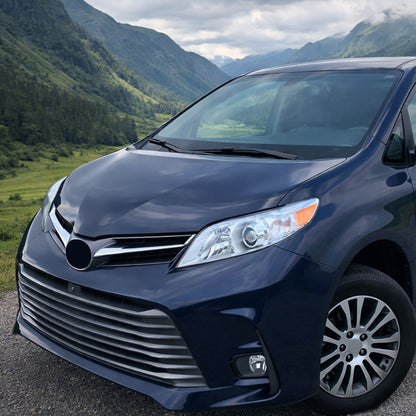 Ronnin - Se adapta a Toyota Sienna 2011-2020 Conjunto de faros halógenos de repuesto lado del conductor | Cromado