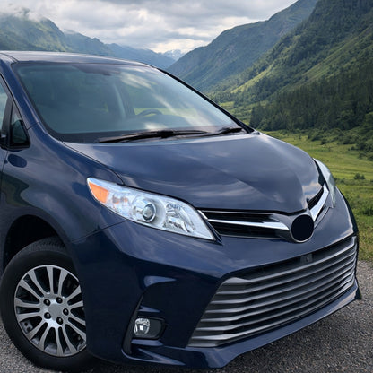 Ronnin - Compatible con Toyota Sienna 2011-2020 Conjunto de faros halógenos de repuesto lado del pasajero | Cromo