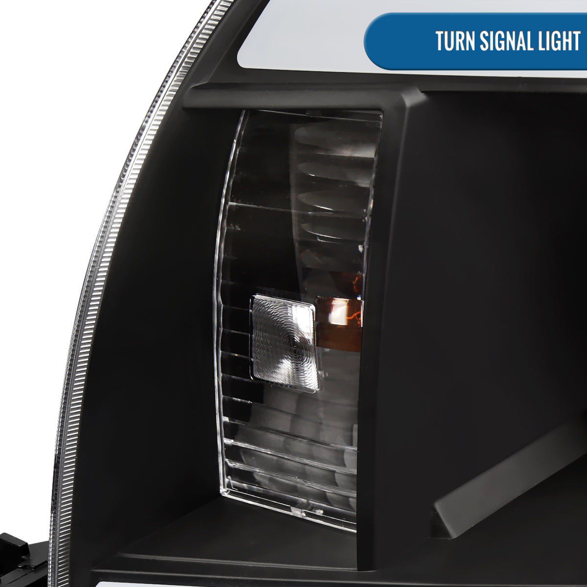 Ronnin - Fits 2005-2011 Toyota Tacoma LED Tube Projector Headlights Assembly Head Lamps Replacement Pair | Black