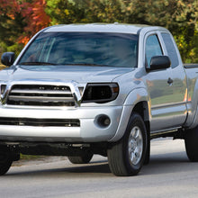 Ronnin - Fits 2005-2011 Toyota Tacoma LED Tube Projector Headlights Assembly Head Lamps Replacement Pair | Black Smoke