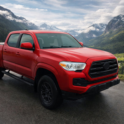 Ronnin - Se adapta a Toyota Tacoma de 2016-2023 Par de montaje de repuesto de faros de proyector halógenos | Cromado