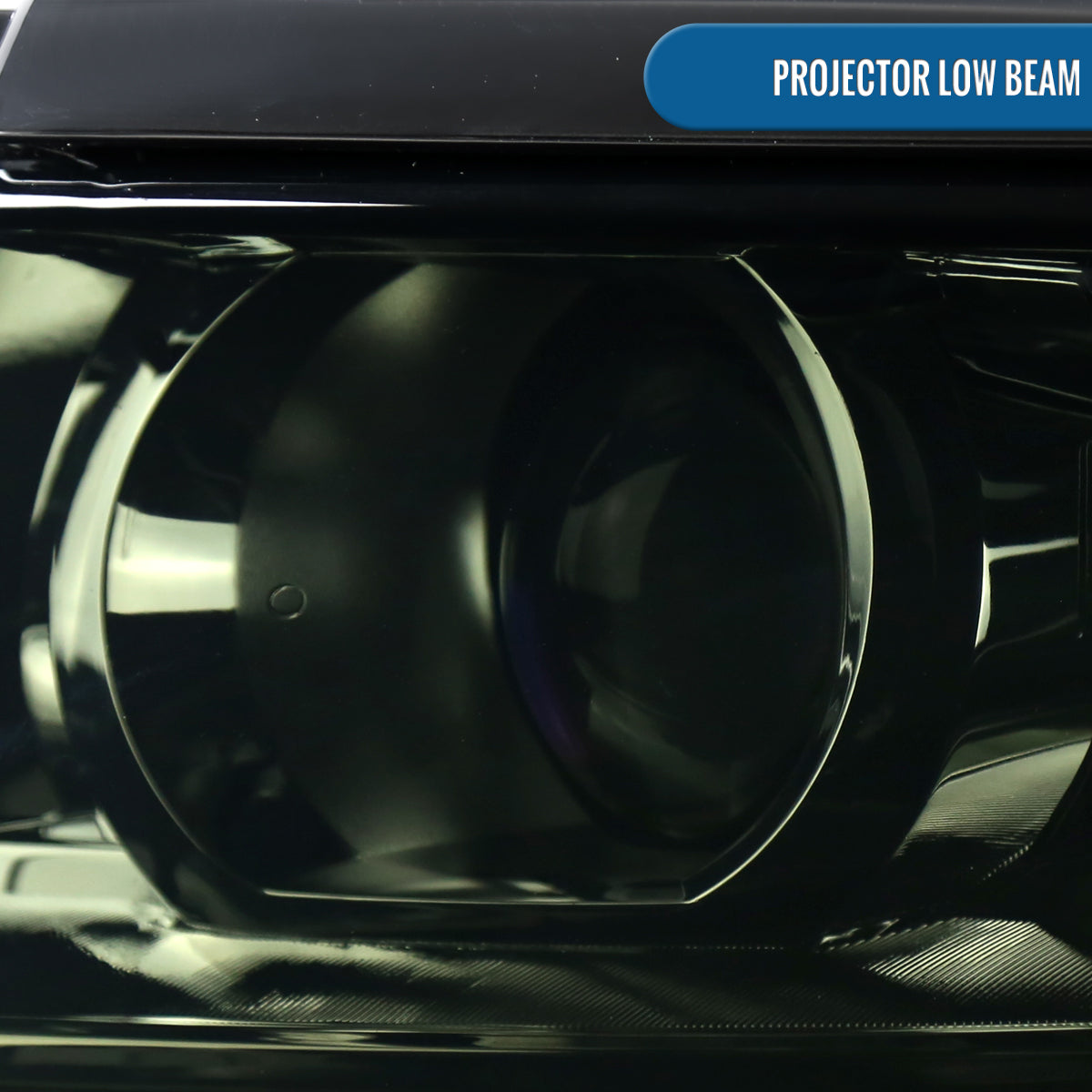 Ronnin - Compatible con Chevy Tahoe Suburban 3500HD 2015-2020 Mejora Reemplazo Tubo de Luz LED de Circulación Proyector Halógeno Conjunto de Faros Par | Ahumado