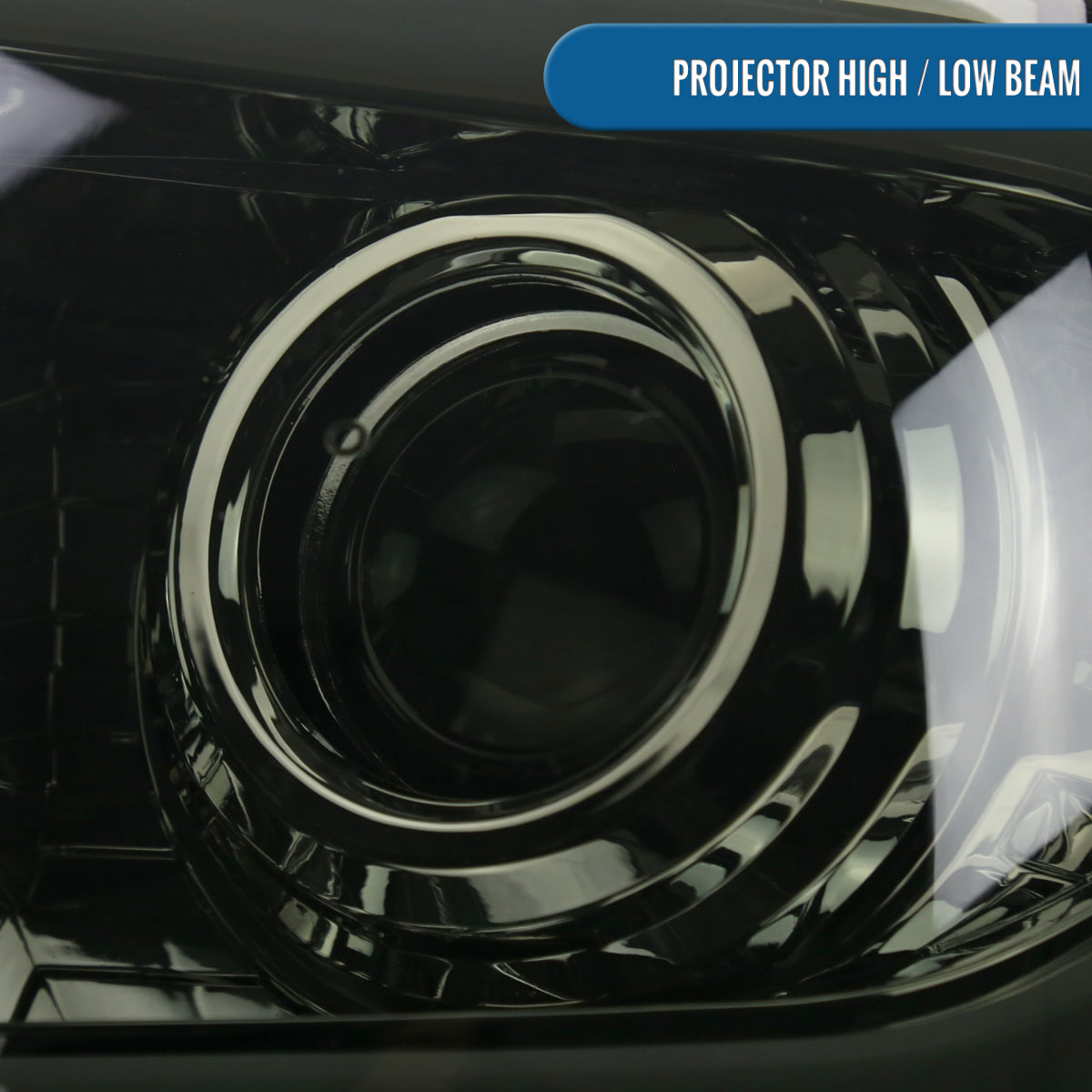 Ronnin - Compatible con Toyota Tundra 2014-2021, Luces Delanteras Tipo Proyector Halógeno Mejoradas con Señales de Giro LED Secuenciales de Doble Color (Switchback) | Par | Ahumado