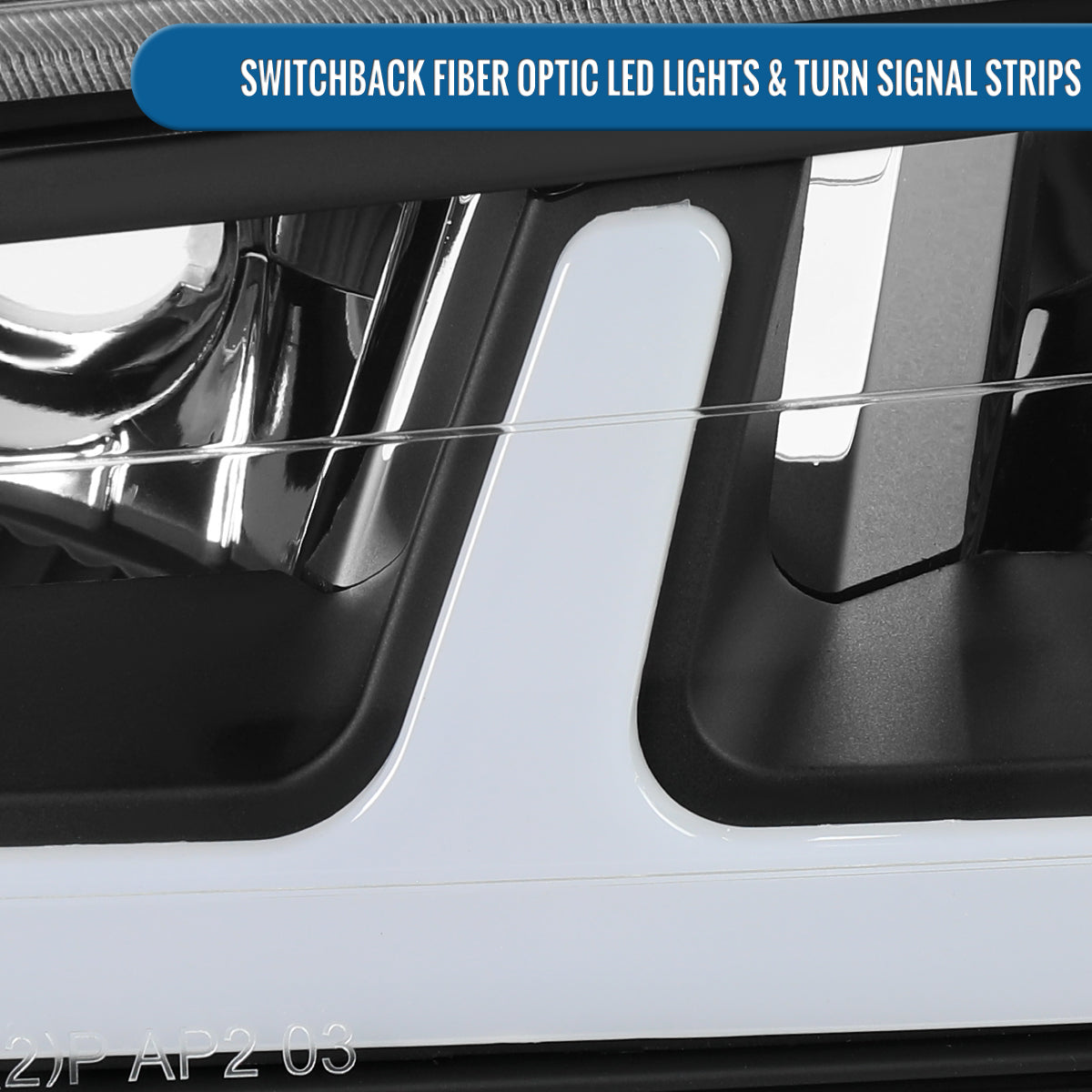 2004-2012 Chevy Colorado GMC Canyon 2006-2008 Isuzu i-Series LED Running Light Switchback Turn Signals Tube Headlights + Bumper Corner Lamps Assembly Pair | Black
