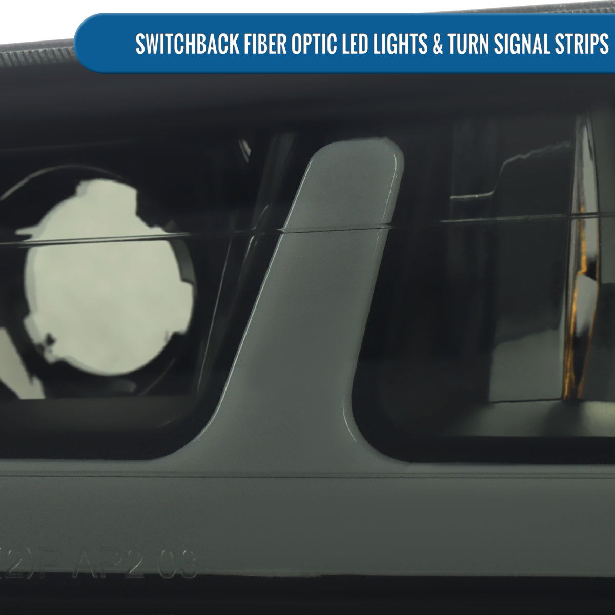 2004-2012 Chevy Colorado GMC Canyon 2006-2008 Isuzu i-Series LED Running Light Switchback Turn Signals Tube Headlights + Bumper Corner Lamps Assembly Pair | Black Smoke