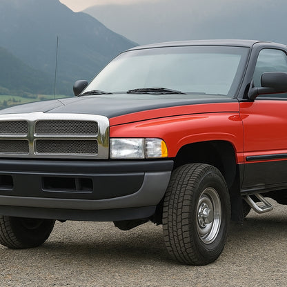 Ronnin - Compatible con Dodge Ram 1500 2500 3500 1994-2002 | Par de luces delanteras y luces de esquina de repuesto | Cromado