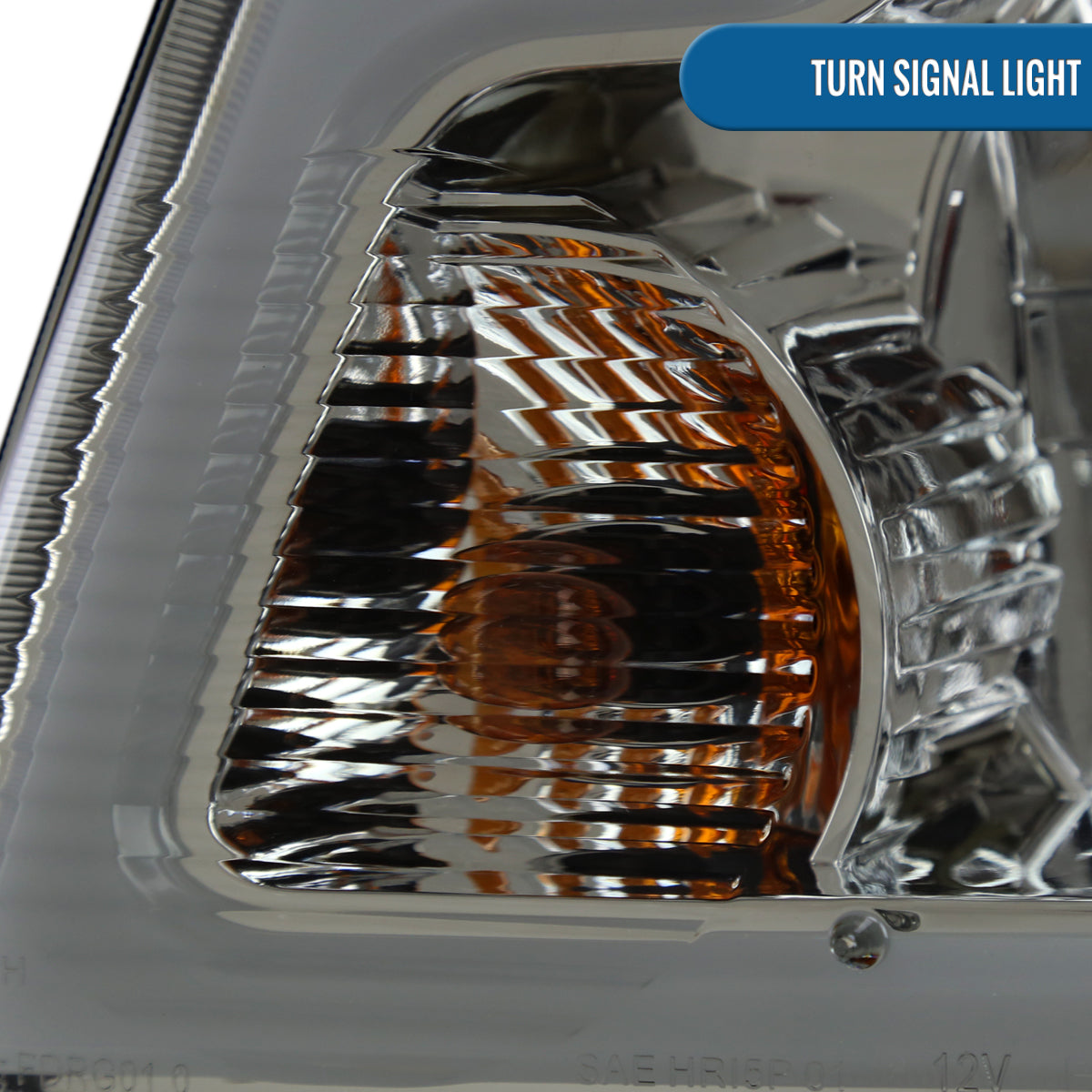Ronnin - Fits 2001-2011 Ford Ranger Upgraded LED Running Tube Lights Headlights + Amber Corner Lamps Replacement Assembly Pair | Smoke