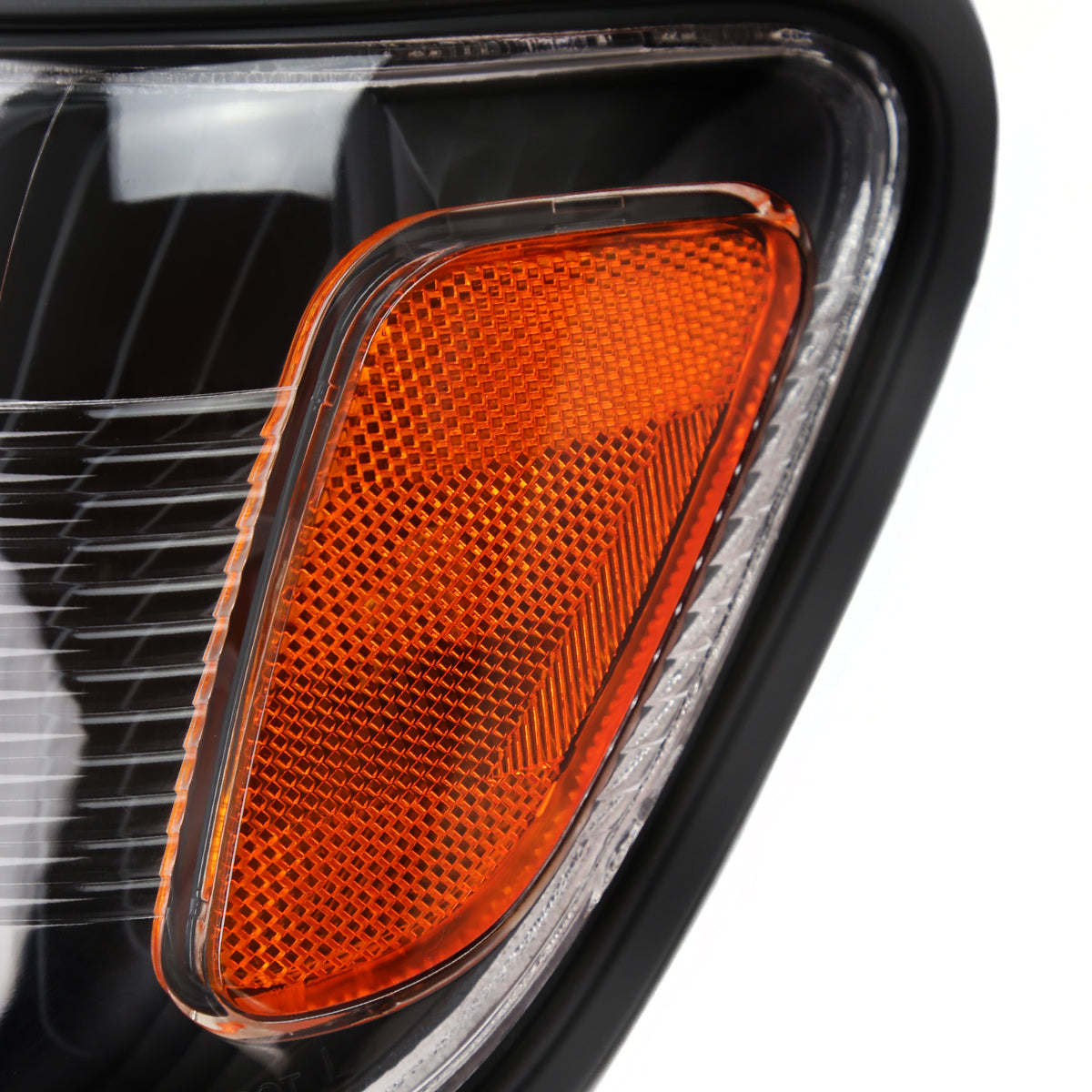 Ronnin - Fits 2001-2004 Toyota Tacoma Upgraded LED Running Tube Lights Headlights + Corner Lamps Replacement Assembly Pair | Black