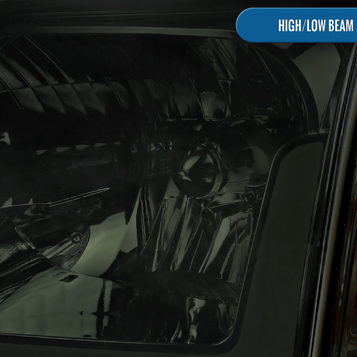 Ronnin - Compatible con Toyota Tundra 2005-2006 y Sequoia 2005-2007, luces LED de circulación diurna de repuesto mejoradas, intermitentes secuenciales, faros delanteros + conjunto de luces de esquina, par | Ahumado