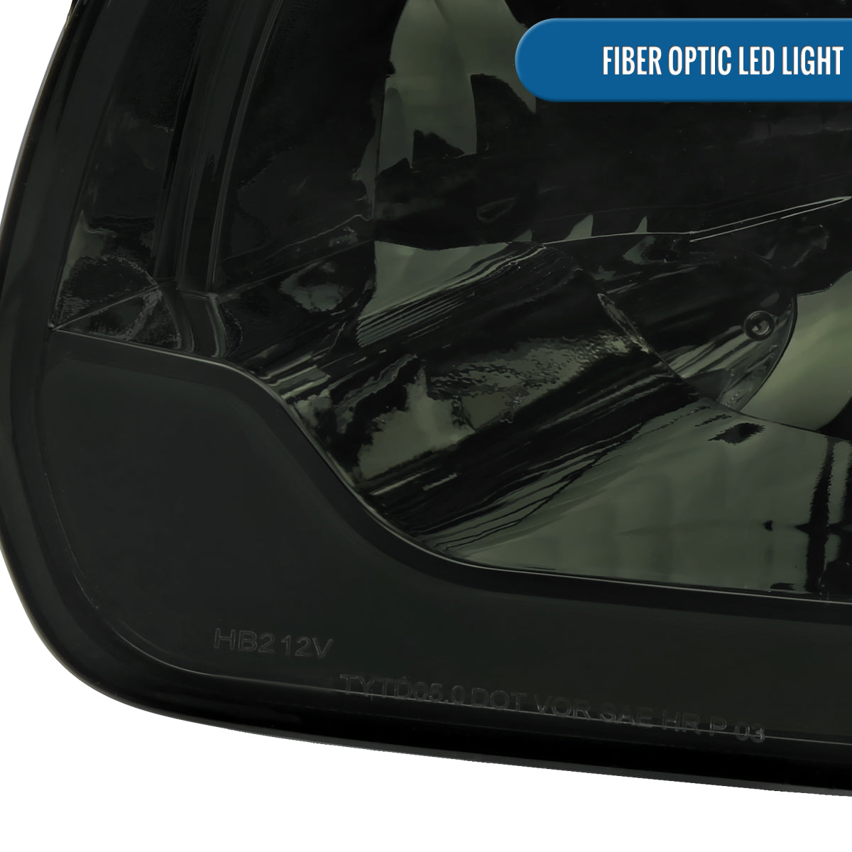 Ronnin - Compatible con Toyota Tundra 2005-2006 y Sequoia 2005-2007, luces LED de circulación diurna de repuesto mejoradas, intermitentes secuenciales, faros delanteros + conjunto de luces de esquina, par | Ahumado