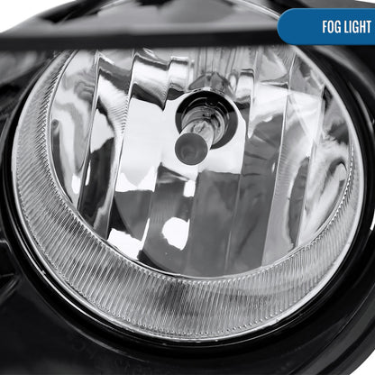 2008-2017 Toyota Sequoia Fog Lights Assembly Pair | Chrome