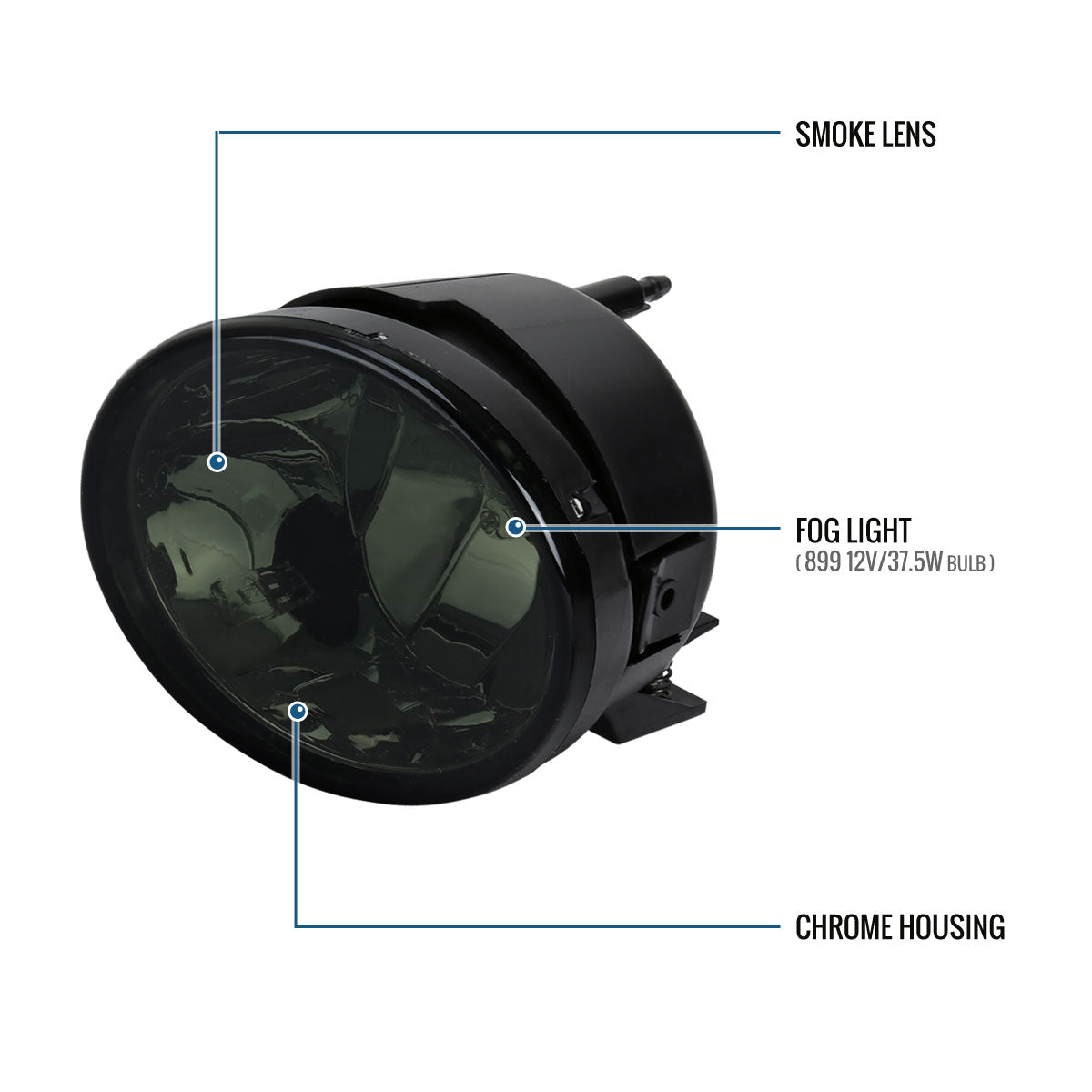 2005-2008 Nissan Armada 2004-2015 Titan Fog Lights | Smoke