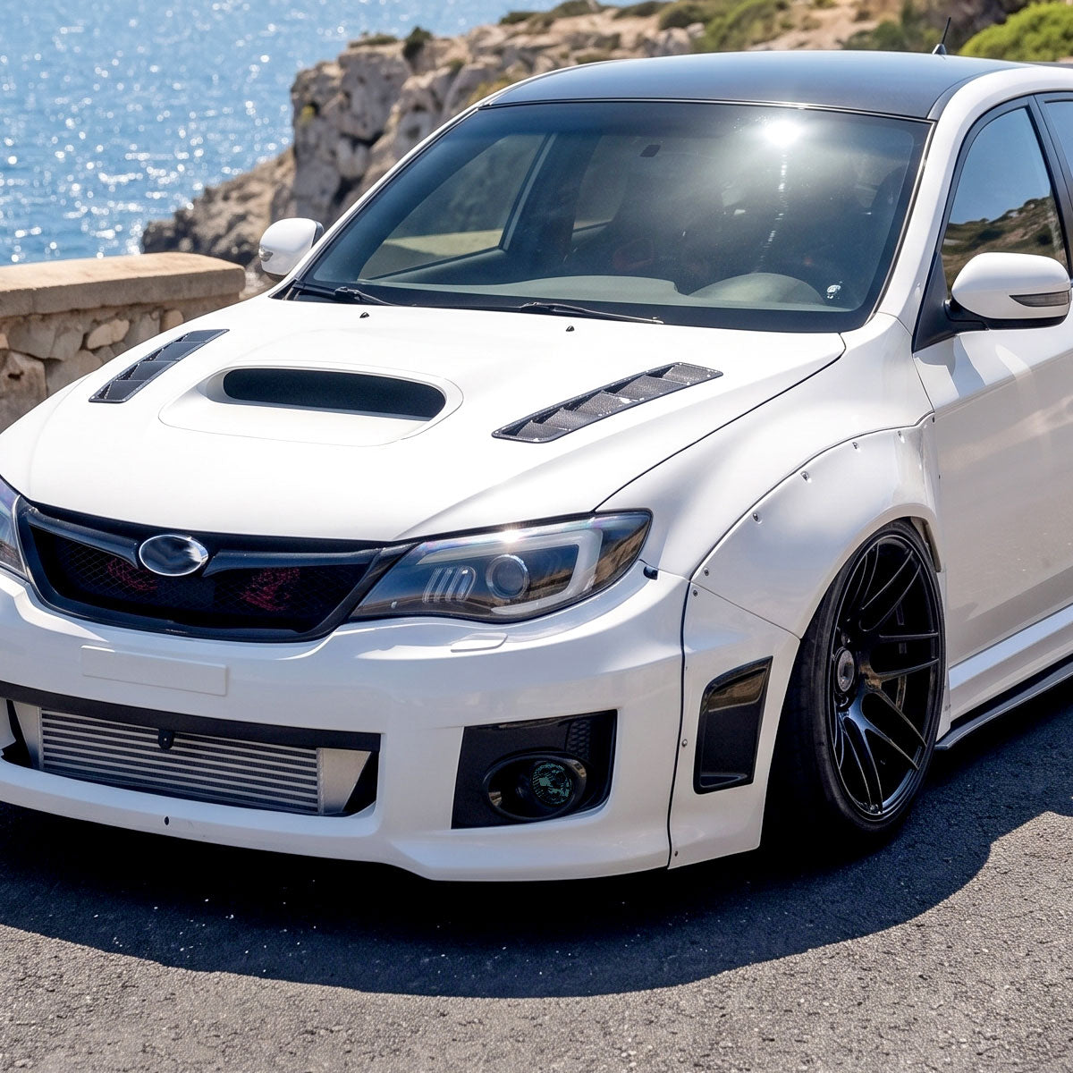 2008-2011 Subaru Impreza WRX Fog Lights Assembly Pair | Smoke