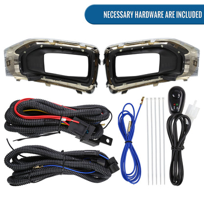 2015-2018 GMC Yukon Yukon XL Fog Lights Assembly Pair | Chrome
