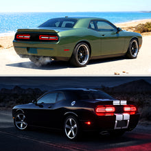 2008-2014 Dodge Challenger Upgrade Full LED Sequential Turn Signals Tail Lights Assembly Pair | Black