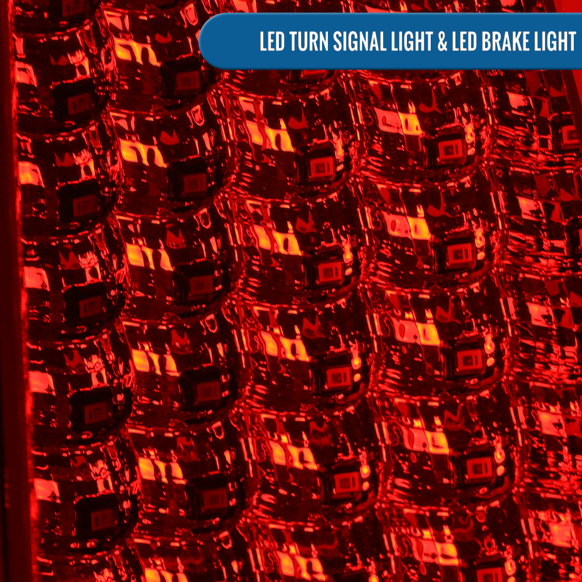 2000-2006 GMC Yukon Chevy Suburban Tahoe Full LED Tail Lights Pair | Red