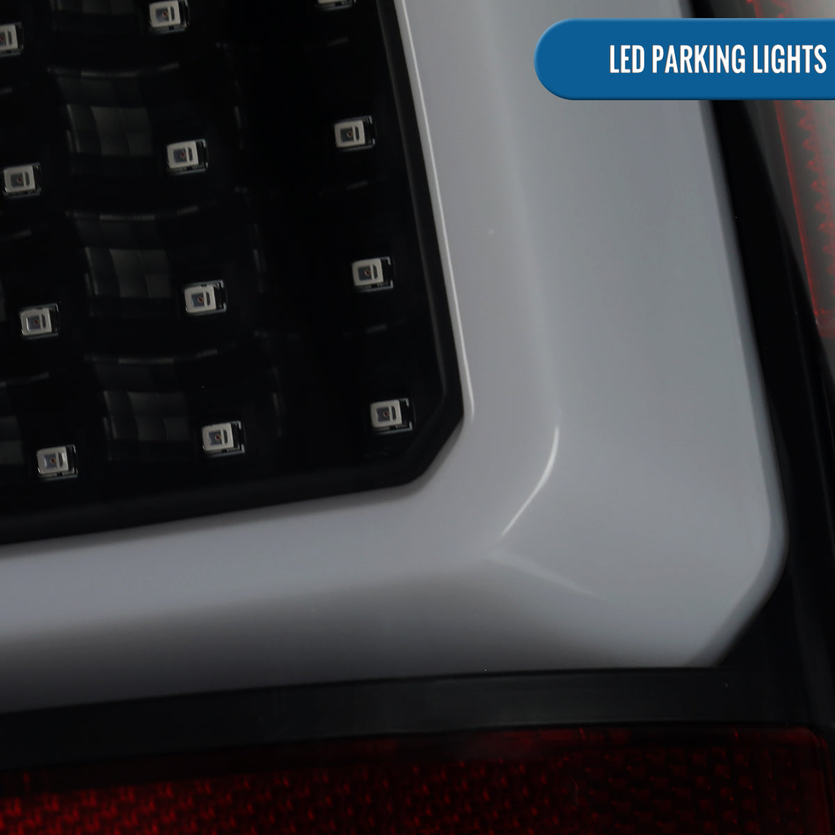 2000-2006 GMC Yukon Chevy Suburban Tahoe Full LED Tail Lights Pair | Black Smoke