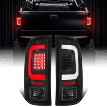 2008-2016 Ford F250 F350 F450 F550 LED Integrated Turn Signals and Brake Tail Lights Assembly Pair | Black | White Tube