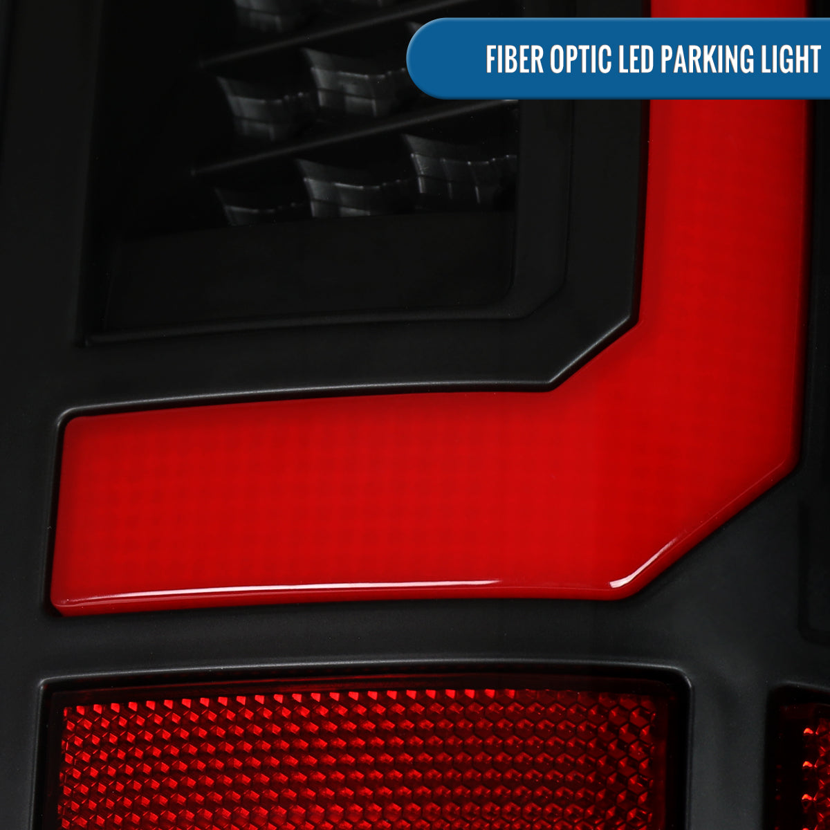 2008-2016 Ford F250 F350 F450 F550 LED Integrated Turn Signals and Brake Tail Lights Assembly Pair | Black