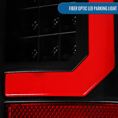 1997-2007 Ford F150 F250 F350 F450 F550 LED Integrated Turn Signals and Brake Tail Lights Assembly Pair | Black