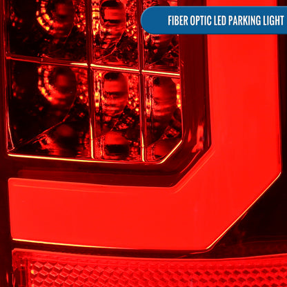 1997-2007 Ford F150 F250 F350 F450 F550 LED Integrated Turn Signals and Brake Tail Lights Assembly Pair | Red