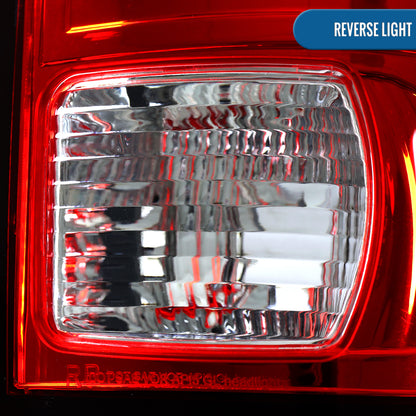1997-2007 Ford F150 F250 F350 F450 F550 LED Integrated Turn Signals and Brake Tail Lights Assembly Pair | Red