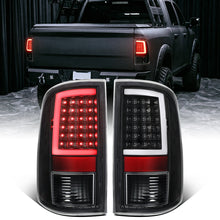 2009-2018 Dodge Ram 1500 2500 3500 LED Integrated Turn Signals and Brake Tail Lights Assembly Pair | Black