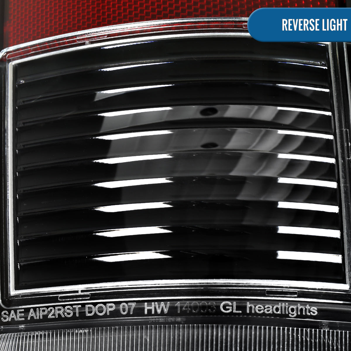 2009-2018 Dodge Ram 1500 2500 3500 LED Integrated Turn Signals and Brake Tail Lights Assembly Pair | Black