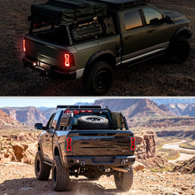 2009-2018 Dodge Ram 1500 2500 3500 Upgrade Full LED Tail Lights Assembly Pair | Gloss Black