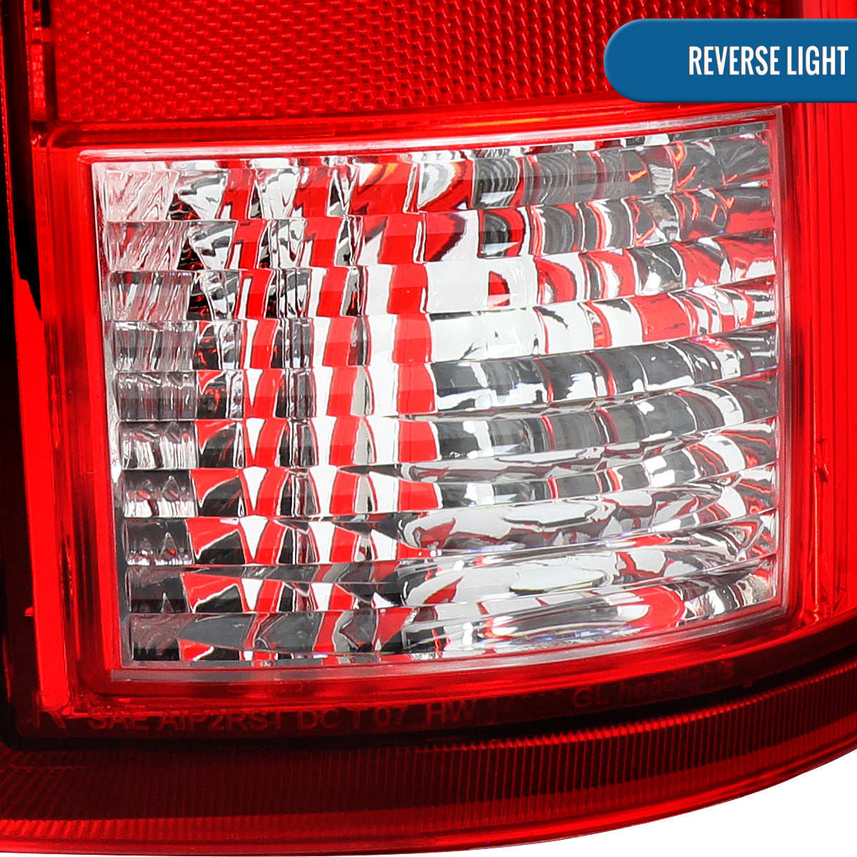 2009-2018 Dodge Ram 1500 2500 3500 LED Integrated Turn Signals and Brake Tail Lights Assembly Pair | Red