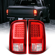 2009-2018 Dodge Ram 1500 2500 3500 LED Integrated Turn Signals and Brake Tail Lights Assembly Pair | Red