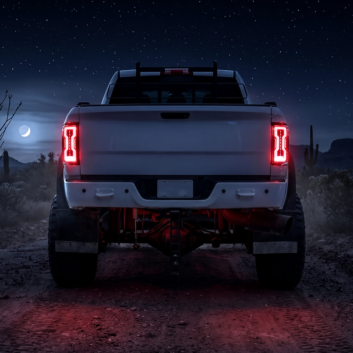 2009-2018 Dodge Ram 1500 2500 3500 Upgrade Full LED Tail Lights Assembly Pair | Black Smoke