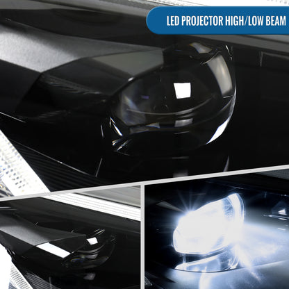 2020-2026 Chevy Corvette C8 LED Headlight Right Passenger Side | Gloss Black
