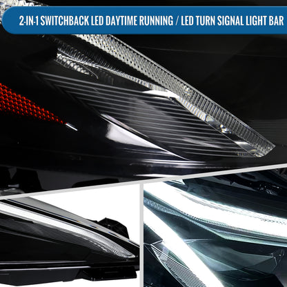 2020-2026 Chevy Corvette C8 LED Headlight Right Passenger Side | Gloss Black