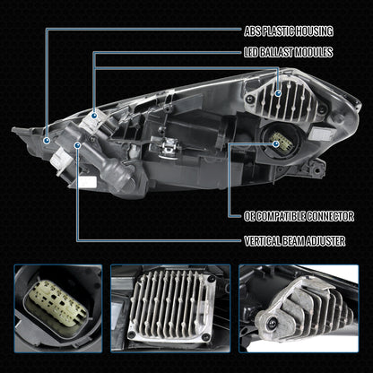 2020-2026 Chevy Corvette C8 LED Headlight Right Passenger Side | Gloss Black