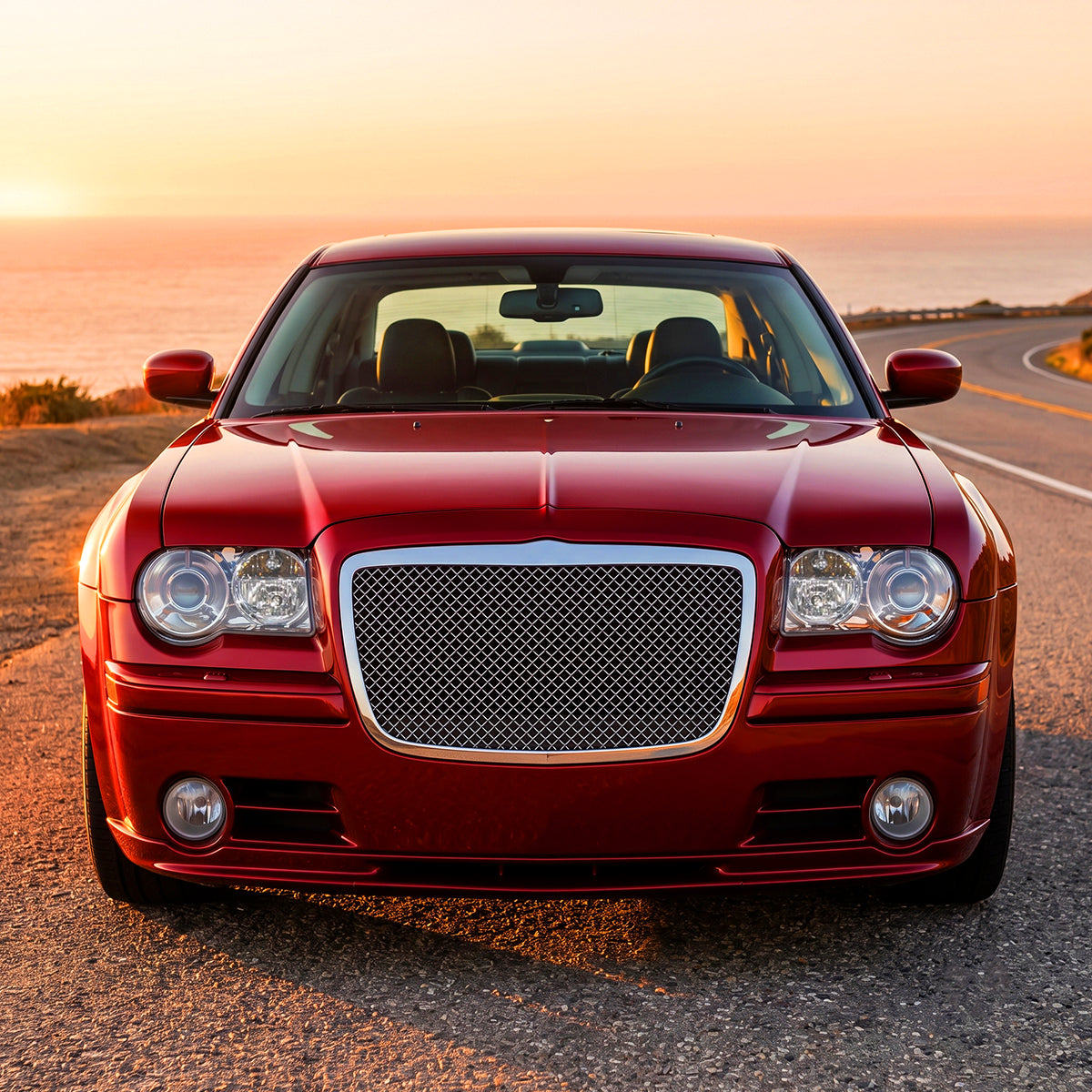 2005-2010 Chrysler 300C Projector Headlights Pair | Chrome