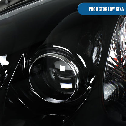 2005-2013 Chevy Corvette C6 HID Projector Headlights Pair | Black