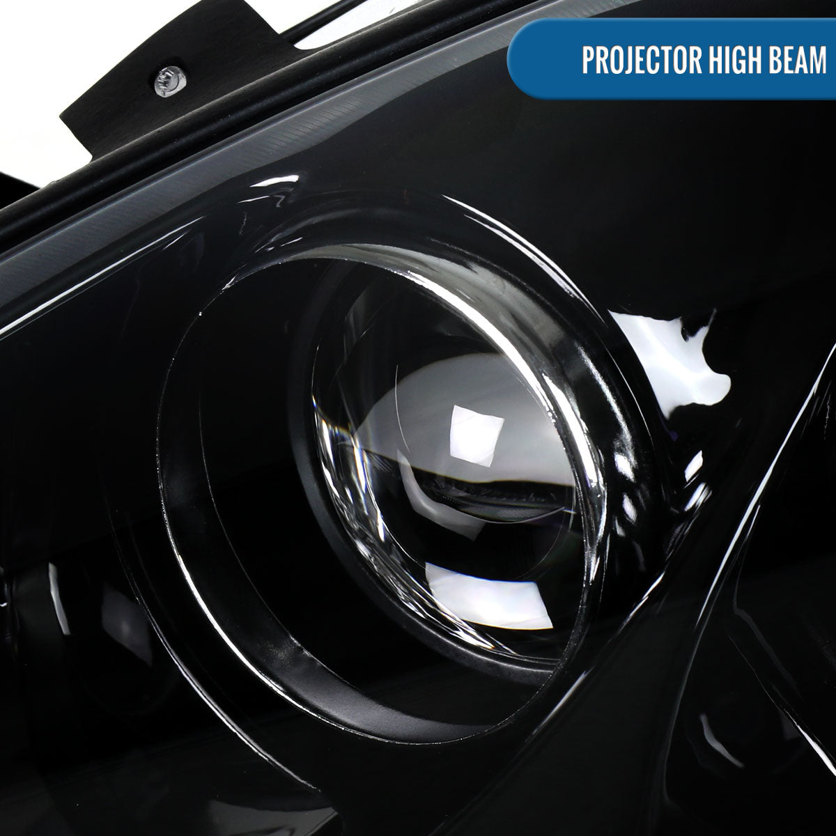 2005-2013 Chevy Corvette C6 HID Projector Headlights Pair | Black