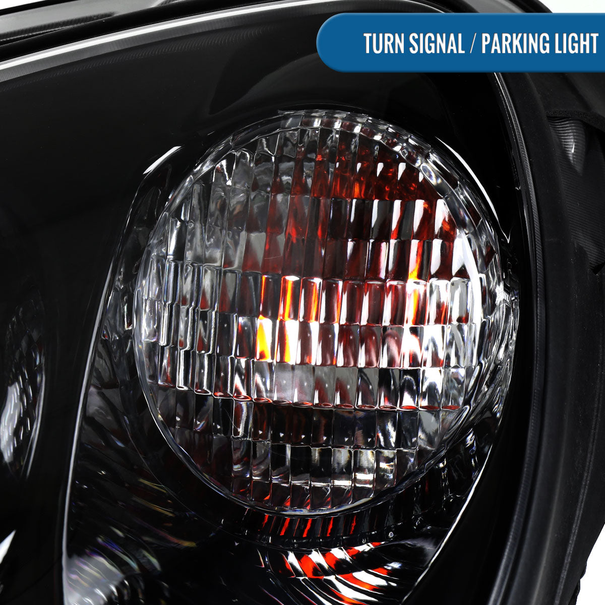 2005-2013 Chevy Corvette C6 HID Projector Headlights Pair | Black