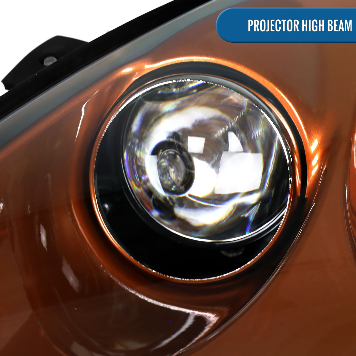 2005-2013 Chevy Corvette C6 HID Projector Headlights Pair | Orange