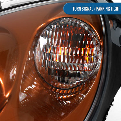 2005-2013 Chevy Corvette C6 HID Projector Headlights Pair | Orange