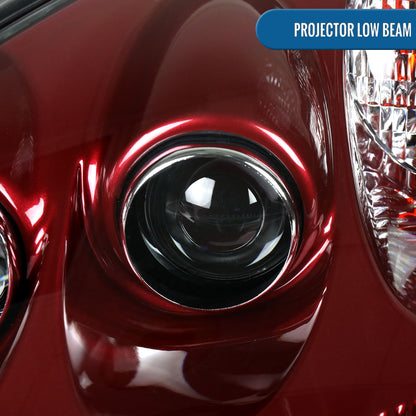 2005-2013 Chevy Corvette C6 HID Projector Headlights Pair | Red