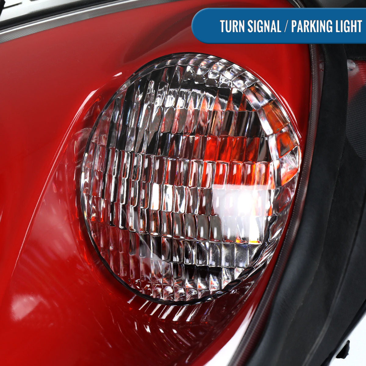 2005-2013 Chevy Corvette C6 HID Projector Headlights Pair | Torch Red