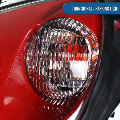 2005-2013 Chevy Corvette C6 HID Projector Headlights Pair | Torch Red