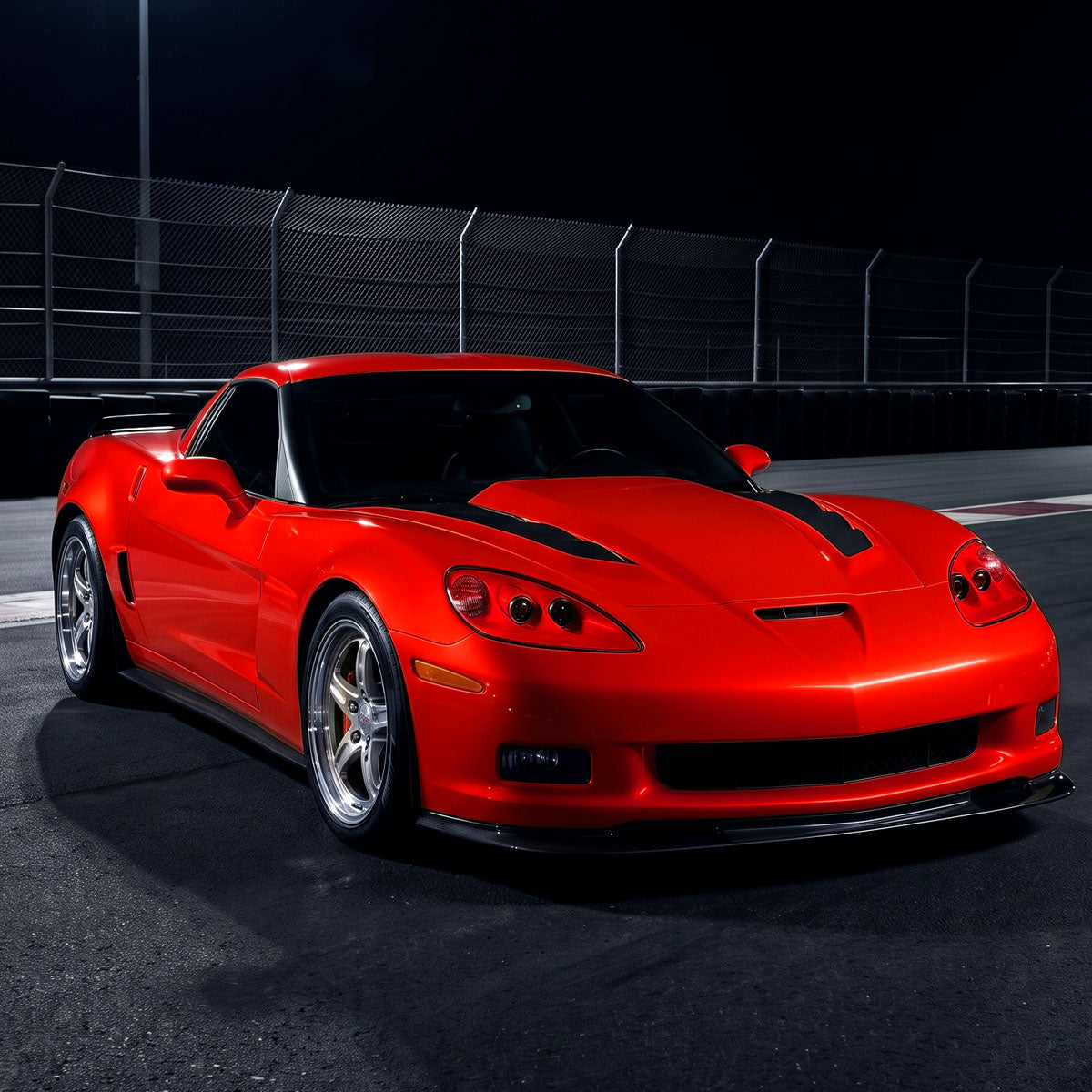2005-2013 Chevy Corvette C6 HID Projector Headlights Pair | Torch Red