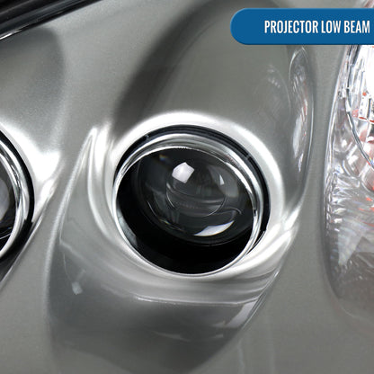 2005-2013 Chevy Corvette C6 HID Projector Headlights Pair | Silver