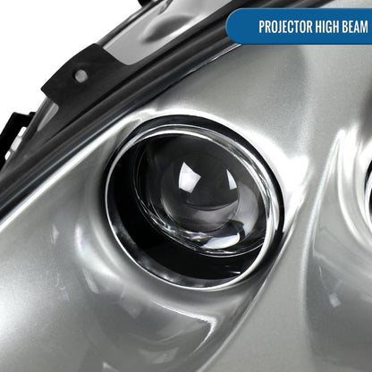 2005-2013 Chevy Corvette C6 HID Projector Headlights Pair | Silver